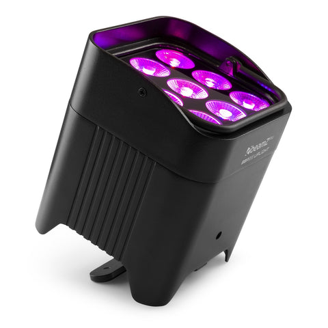 BeamZ "BBP59" Uplight Akku Outdoor IP65 LED Par mit 9x 12 Watt RGBWA+UV LED's & Wireless DMX