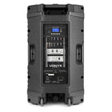 VONYX "VSA500-BP" 12" Akku PA Lautsprecher mit USB, Bluetooth, 2 UHF Funkmikrofonen, MP3 Player & Fernbedienung - Lightronic Showequipment